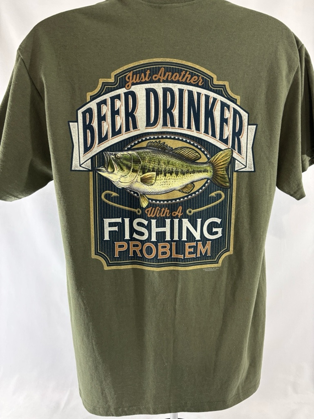 Beer Drinker With A Fishing Problem T-Shirt L